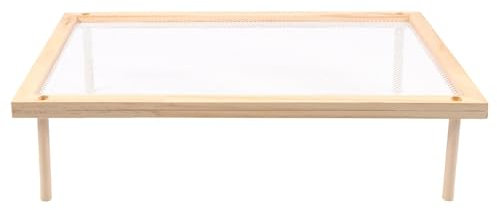 IEEDFJKK Noodle Dryer Stands Wooden Grid Pastas Vanilla Flowers Herbs Drying Rack Dryer 39 X 24.5 X 10 Cm Pastas Dryer Wooden