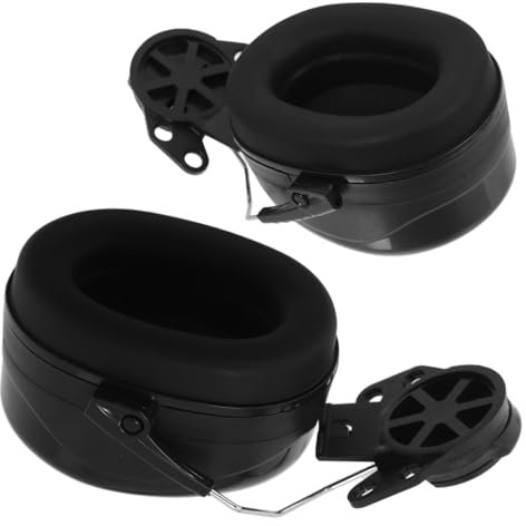 TOPPERFUN Cuffie Antirumore Regolabili Con Elmetto Di Sicurezza Protezione Uditiva Per Ambienti Industriali e Cantieri Earmuff Multifunzionali Per Lavori Meccanici e Giardinaggio