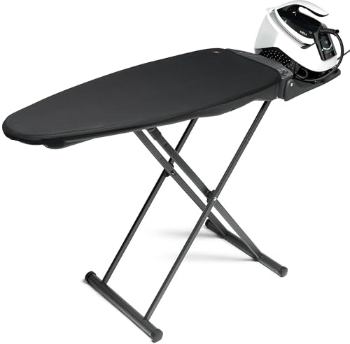 VIOLA Tabla de planchar multifunción, fabricada en Italia, aspiradora, calentadora, sopladora, mesa para planchar con vapor, planchado profesional, planchado fácil, plegable, ajustable, ahorra espacio
