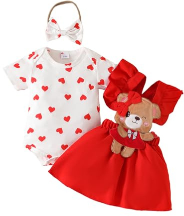 UUAISSO Vêtements pour Bébé Fille Hauts à Volants Jupes à Bretelles Tournesol avec Bandeau Tenues D'été