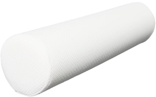 UWOBTN Nackenrolle & Rollenkissen 40/60/70/50/90cm - Weich Zylindrisches Multifunktionskissen für Nacken, Rücken, Knie - Abnehmbarer Bezug, für Bett, Sofa, Reise(Weiß,20x50cm/8x19in)
