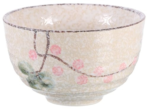 QUARKZMAN Tazón De Matcha Japonés Chawan Tazón De Té Matcha Taza De Té Verde Artesanal Cerámica Matcha Ceremonial Para Ceremonia Del Té, Beige
