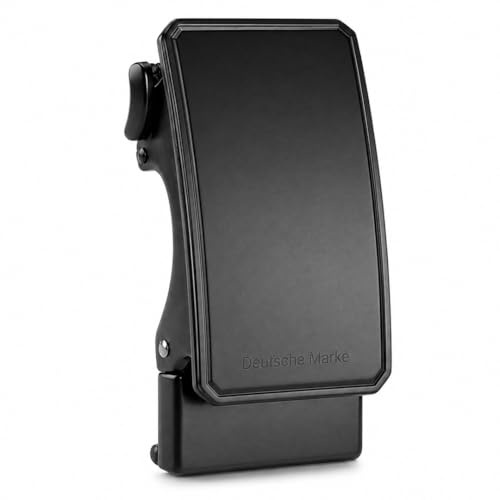 Zukunftsenkel Fibbia automatica per cintura da uomo, in metallo, per cintura da 38 mm, elegante fibbia intercambiabile, regolabile in modo continuo, fibbia per cintura in tessuto di nylon e pelle