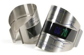 Easy Read Wine Temperature Indicator, Current Temperature Displayed on Bottle. Great Gift for Wine Lovers & Bartenders