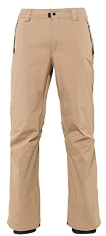 686 Men's Standard Shell Pant - Winter Snow Pants, Durable Rain Pants for Men - Water & Weather Resistant - Khaki, Large