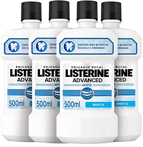 Listerine, Advanced Whitening Mundwasser, 4 x 500 ml