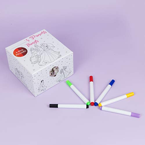 Disney Schmuckdose zum Bemalen - Colour Me - personalisiertes Schmuckkästchen incl. Buntstifte