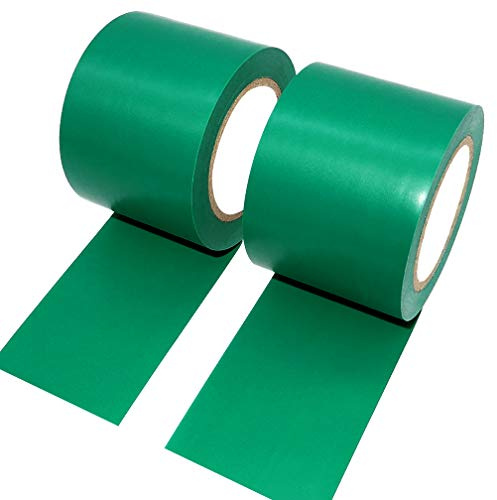 ALBOYI Isolierband 2 Rollen, 50 mm x 15 m Elektro-Isolierband Selbstklebendes, PVC Klebeband Wasserdichtfür für Isolieren, Reparieren, Bündeln von Kabeln, Schwer Entflammbar, Grün