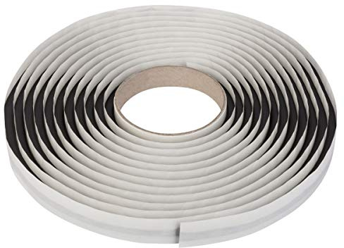 Butylschnur Ø8 mm Butylband - 6 m (Ø8 mm (7x7 mm) / 6 m) Schwarz | Selbstklebend Butylband Rolle Butylrundschnur Dichtband Dichtschnur, Butyldichtband, Flexible Abdichtung, Wasserdichtes
