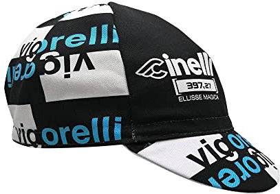 Cinelli Vigorelli Berretto da Ciclismo, Nero, Taglia Unica Unisex-Adulto