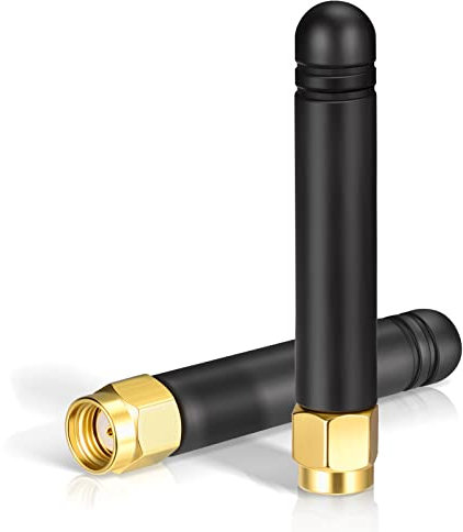 Bingfu Mini WiFi Antenna Dual Band 2.4GHz 5GHz 2dBi MIMO Antenna Aerial with RP-SMA Male Connector 2-Pack for WiFi Router Network Card USB Adapter Video Surveillance Monitor