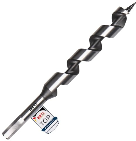 AM-Zerspanungstechnik Schlangenbohrer 6mm - 230mm | Holzbohrer lang | Lewis Spiralbohrer (Ø6 x 230mm)
