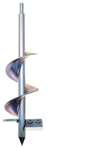 Brumar Trivella da Giardino Elica per Trapano mm 80x305 - Made in Italy - Acciao Zincato Vomere intercambiabile