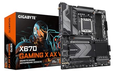 Gigabyte Carte mère X670 Gaming X AX V2 ultra durable pour ordinateur de bureau - Chipset AMD X670 - Socket AM5 - ATX