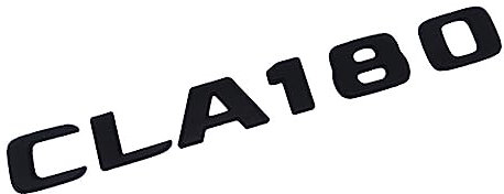 3D ABS Schwarz Auto Klebebuchstaben Kofferraum CLA220 4MATIC Emblem Abzeichen Aufkleber Kompatibel for Mercedes CLA 220 AMG C117 W117 Zubehör (Color : CLA180 Glossy Black)