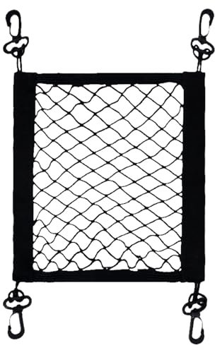 Rete Elastica da Carico per Moto con Ganci - Sicura e Ruotabile a 360 Gradi per Caschi e Bagagli, Compatibile con Biciclette, ATV