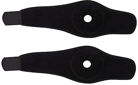 Healeved Lot De 2 Genouillères De Protection Antichoc Élastiques Noires, Support Genou Polyvalent Pour Sport Extérieur, Fitness, Cyclisme, Course à Pied Et Yoga, Équipement Sportif Homme Et Femme