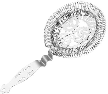 HOMOBABE Cocktailsieb Edelstahl Lebensmittelecht Bar Sieb Für Shaker Eissieb Mit Ergonomischem Griff Für Barkeeper