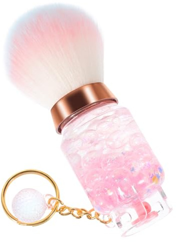 OSOLADY Blush Brush Professionale Forma Di Bombola Pennello Per Fondotinta Polvere Con Portachiavi Strumento Makeup Compatto e Portatile Per Fard e Polvere Per Uso Professionale e