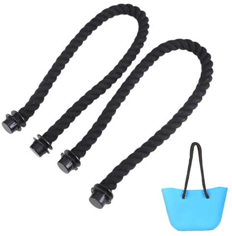 Jortmrd Asas para O Bag, 2 Piezas de Repuesto para Bolsos O Bag y Bolsas de Playa, Correa Ajustable Negra de 70 cm con Hebillas, Accesorios Compatibles para Bolsos de Mujer