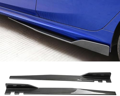 YYRTTDM Auto Seitenschweller für Kia Sorento 2020 2021 2022 2023 2024 2025, Seitenrock Flügel Diffusor Anticrash Bodykit, Auto Zubehör,Bright Carbon Fiber