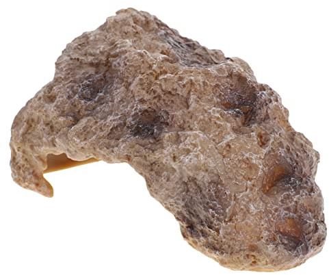TOYANDONA Décoration Aquarium Rocheuse pour Poissons et Tortues Cachette Naturelle Pierre Réaliste Abri pour Crevettes et Reptiles Ornement Pratique pour Aquarium et Terrarium