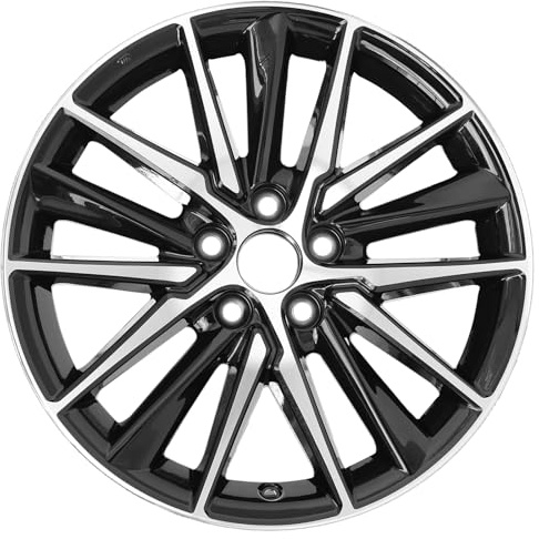 HOLUEKU New 18 Inch 18x8 Inch Premium Aluminum Alloy Wheel Rims Fit for Toyota Camry SE 2018 2019 2020 2021 2022 2023 2024, ALY69133U45N, Machined Black Wheels OEM Design Rim