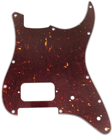 Musiclily Pro 11-Loch ST Schlagbrett Pickguard 4-lagig Tortoise Shell | für Squier Sonic Strat HT H E-Gitarre