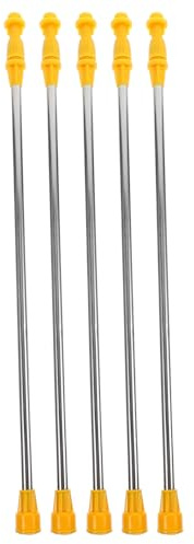 GLEAVI Lance de Pulvérisation Télescopique 80 CM en Acier Inoxydable, Lot de 5 Tiges Confortables à Prise en Main pour Arrosage de Vergers et Espaces Verts
