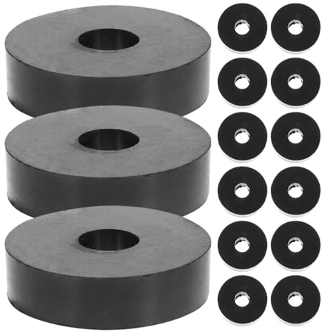 ULTECHNOVO Rondelle di Gomma Antivibranti 25 Pezzi 20x20x10 Mm Occhielli Passacavi Piatti Resistenti per Ventilatori, Macchinari Industriali e Attrezzature Multifunzione