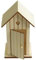 Artémio - Figuras Decorativas de Madera, 14 x 8,5 x 7 cm, diseño de casetas de Playa, 2 Unidades, Color Beige
