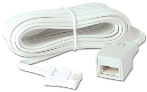 Merriway BH02680 Telephone Extension Cable, 5M (16.25ft) , Black