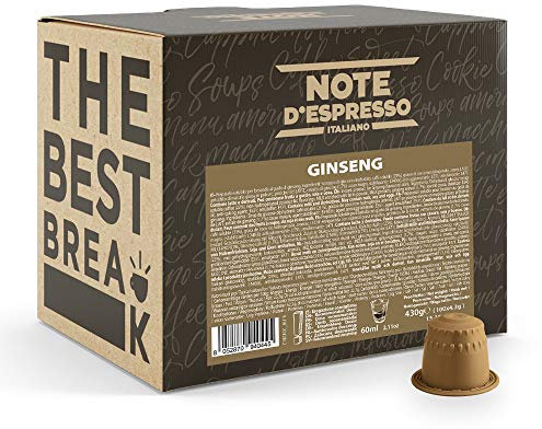 Note D'Espresso - Ginseng - Preparato Solubile - Capsule compatibili con sistema Nespresso* - 100 Caps