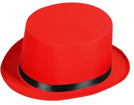 W WIDMANN MILANO Party Fashion - Cappello a cilindro da ringmaster, copricapo, accessorio per costumi in maschera