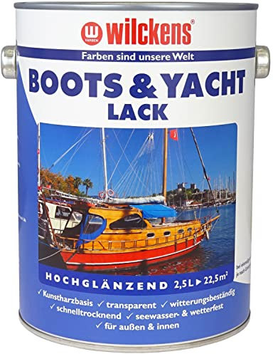 Wilckens Barniz para botes y yates, 2,5 l, barniz de resina transparente