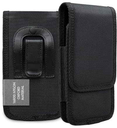 XiRRiX Handy Gürteltasche - 4XL 3.2 Gürtel Tasche kompatibel mit Apple iPhone iPhone 13/14 Pro Max Plus/kompatibel mit Google Pixel 6 7 Pro/Doro 8080 8100 - Smartphone Handytasche schwarz