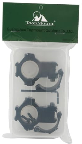 ToopMount Anelli di Montaggio Montaggio per cannocchiale Profilo Alto 30mm / 25,4mm Adattatore per Portata di Portata 11mm Guida Picatinny tessitore (11mm)