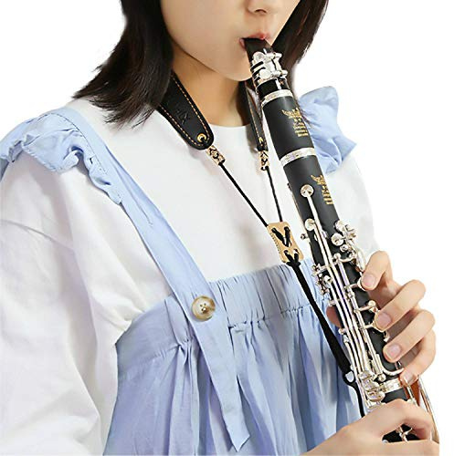 Clarinet Black Neck Strap,Oboe Neck Strap,Super fiber,Zinc Alloy Hook,Musical Instruments Accessories Parts
