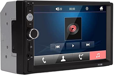 Bewinner Display Touchscreen da 7 Radio Stereo FM, Ricevitore Stereo per Auto Multimediale Digitale USB, Navigazione GPS, Collegamento Specchio con Telecomando, Lettore MP5 per Auto BT 4.0