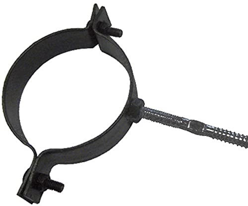 La zappa Collare reggi tubo regolabile per canna fumaria presa a staffa da muro per stufa a pellet (Ø8 cm)