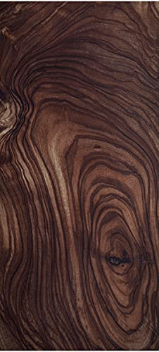 wandmotiv24 Türtapete Nussbaum Holz, Dunkles Holz, Braun 100 x 200cm (B x H) - Selbstklebende Strukturtapete Sticker für Türen, Türfolie, Aufkleber, M1217