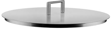 Alessi Convivio DC200/28 - Design-Deckel, Edelstahl 18/10, mit Stahlknauf und PVD-Beschichtung, 28 cm, satiniert