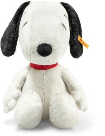 Steiff Kuscheltier Snoopy, Süßes Stofftier, Kinder, Jungen & Mädchen, Friends, Plüschtier 30 cm, Weiß, 024702
