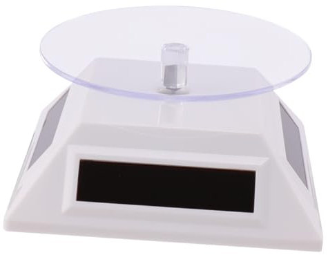 MAGICLULU 3schicht Solarvitrine Schmuckständer Weiß Halskettenständer Drehbar Uhrenständer Drehteller Schmuckorganizer Für Schmuck Armbänder Uhren Displayständer