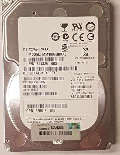 1 TB SATA MM1000GBKAL 7200rpm 64MB HDD 2.5 Internal Hard Drive