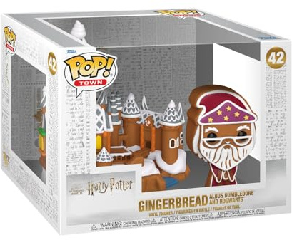 Funko POP! Town: Harry Potter - Albus Dumbledore & Hogwarts | Offizielles Fantasy Merch - Vinyl Sammelfigur als Regal Deko - Geschenkidee zum Geburtstag für Fans und Sammler