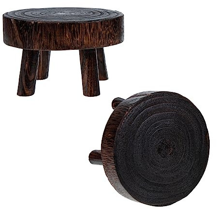 BESPORTBLE 2stücke Holz Pflanzenständer Stabiler Blumentopfhalter Für Balkon Und Garten Langlebig Und Platzsparend Für Kleine Blumentöpfe Und Pflanzen Innen Und Außenbereichen