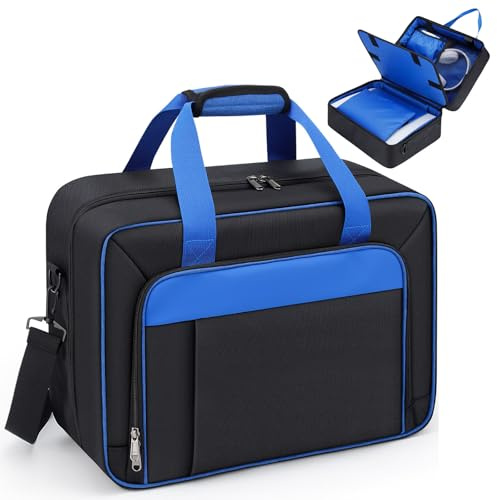 GDNasist Carrying Case Fit for PS5, Travel Thickened Protective Bag Compatible with Playstation 5 Console, Headset, PS5 Controller, Game Discs, and Gaming Accessories