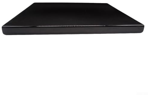 Planche à découper en acrylique avec lèvre de comptoir antidérapante et légère pour plan de travail de cuisine, housse de protection, 45 x 35 cm, noire