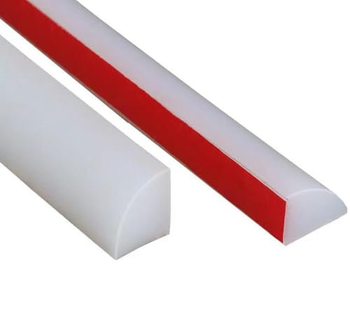 BLUEZY Barrière De Douche De Rétention De Barrage De Seuil De Douche, Bouchon d'eau Autocollant, Bande D'étanchéité pour Douche, Joint Porte Douche, Stop Douche, Barre Douche 250cm